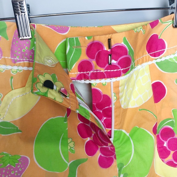 Lily Pulitzer Sangria Scalloped Pocket Skort Skirt - Picture 4 of 7